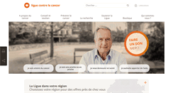 Desktop Screenshot of liguecancer.ch