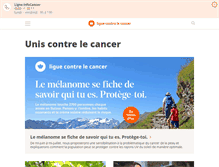 Tablet Screenshot of liguecancer.ch